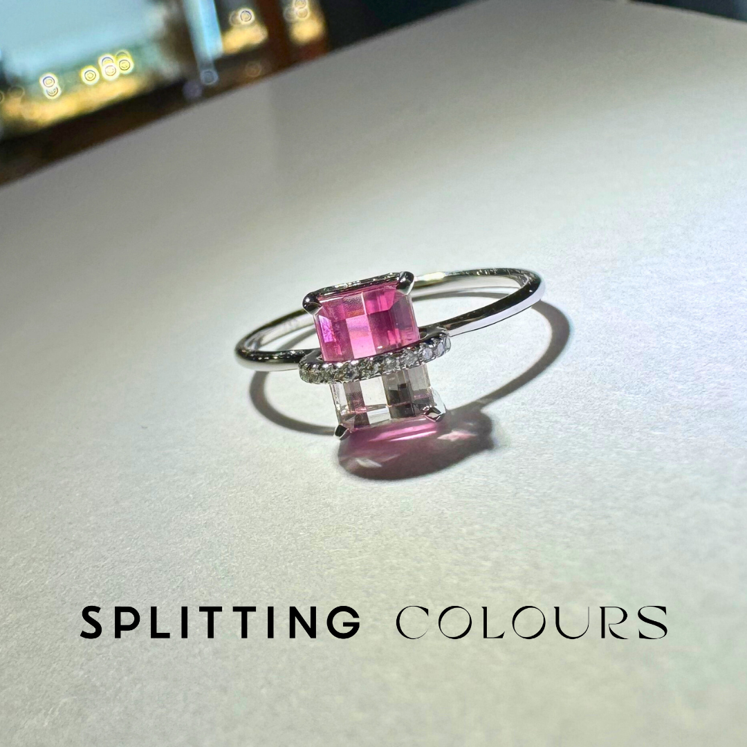 The Traverse Ring - 1.10ct Rosa Pink Gradient Tourmaline