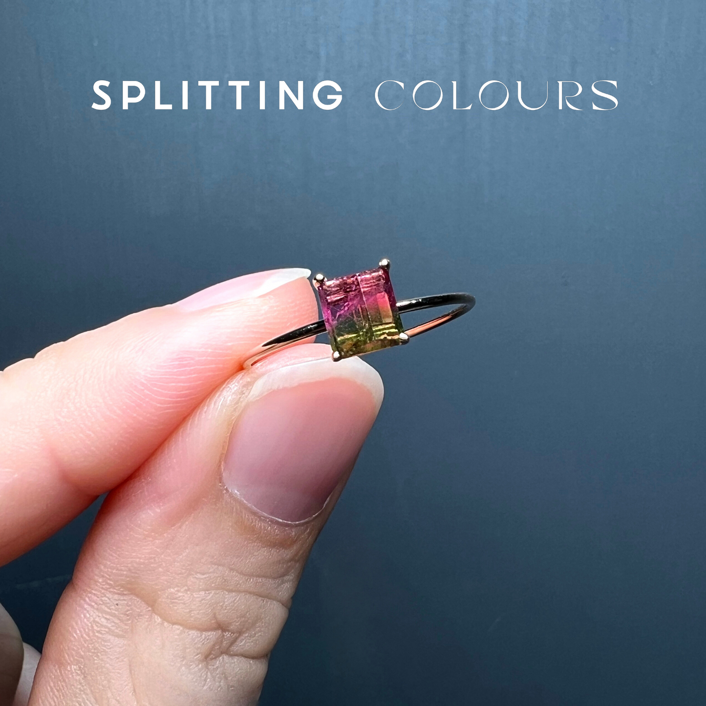 The Petite Ring - 0.64ct Watermelon Tourmaline