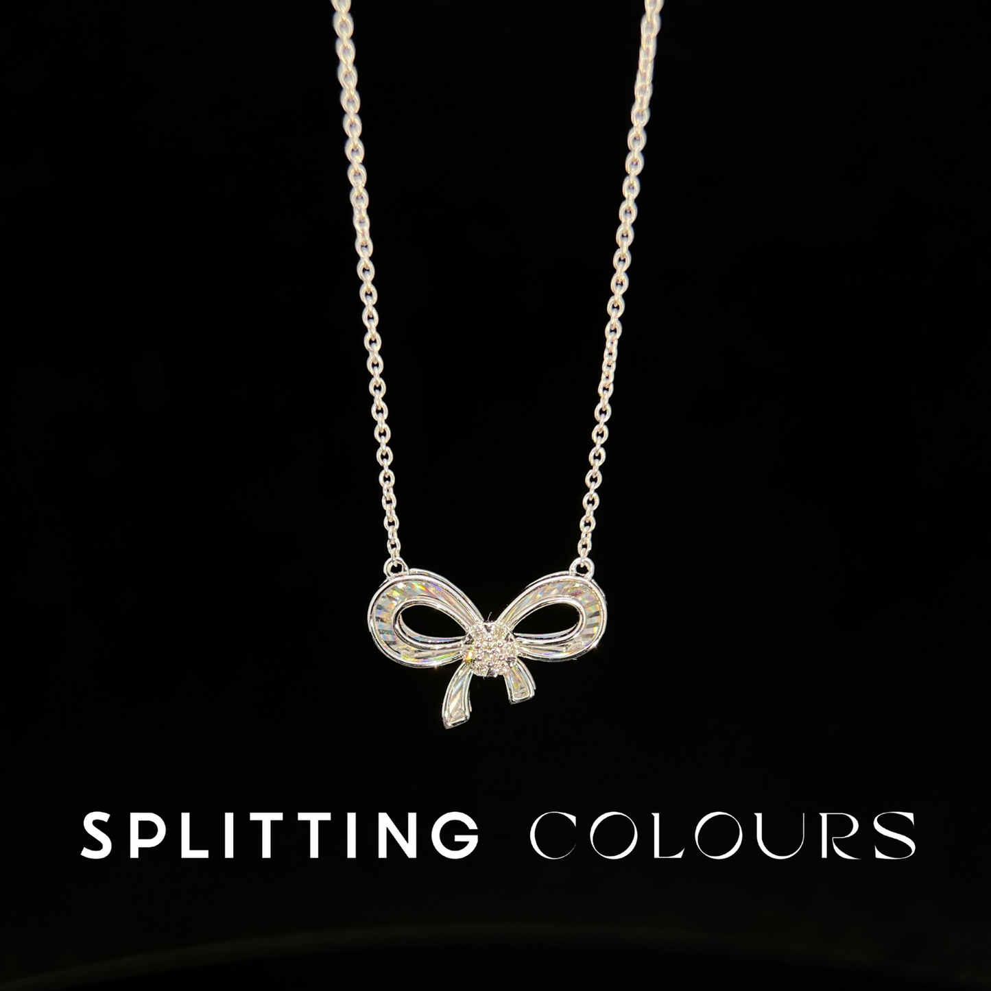 Golden Prism - Ribbon Diamonds Necklace