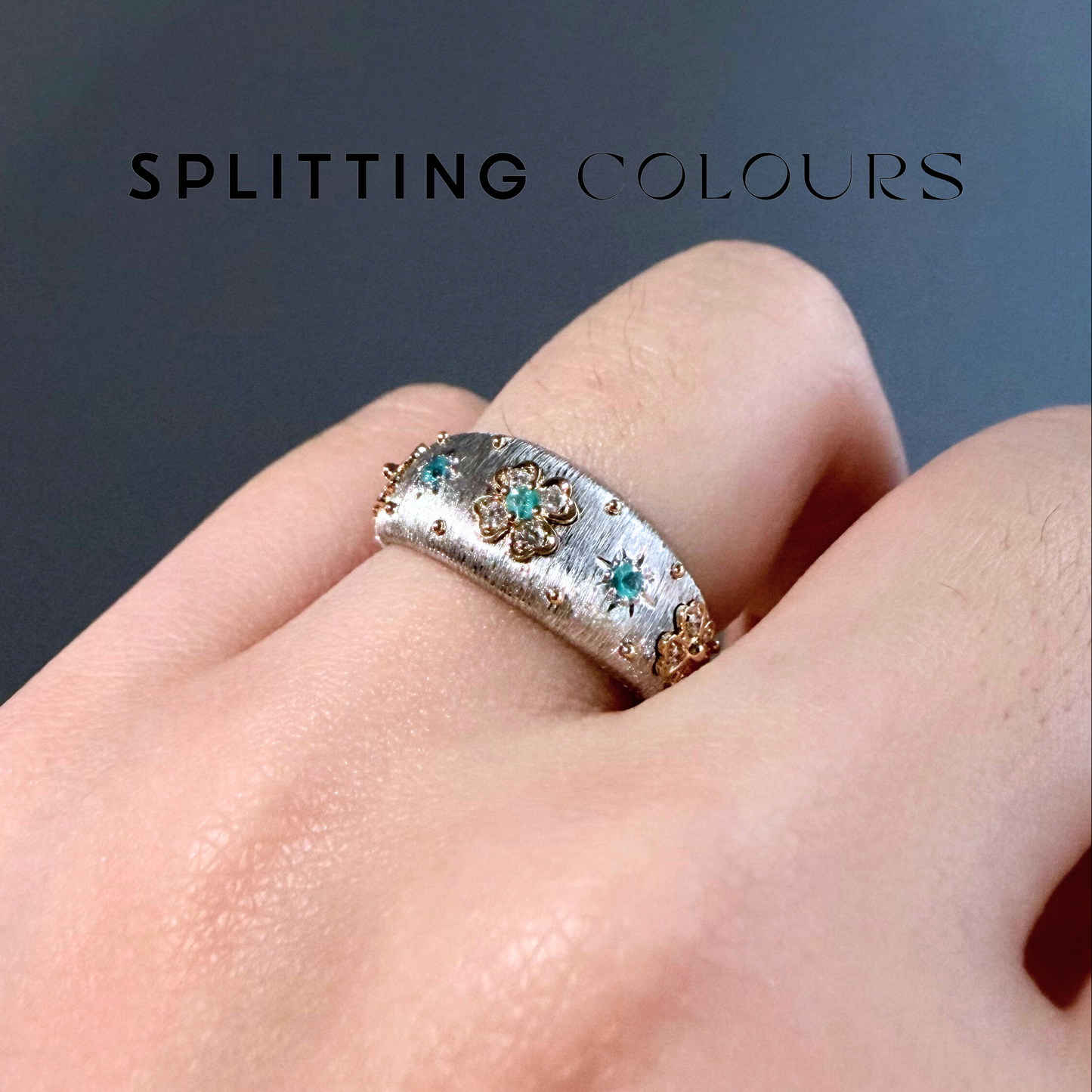 Fine As Fabric - Brazilian Paraiba/Diamonds Ring
