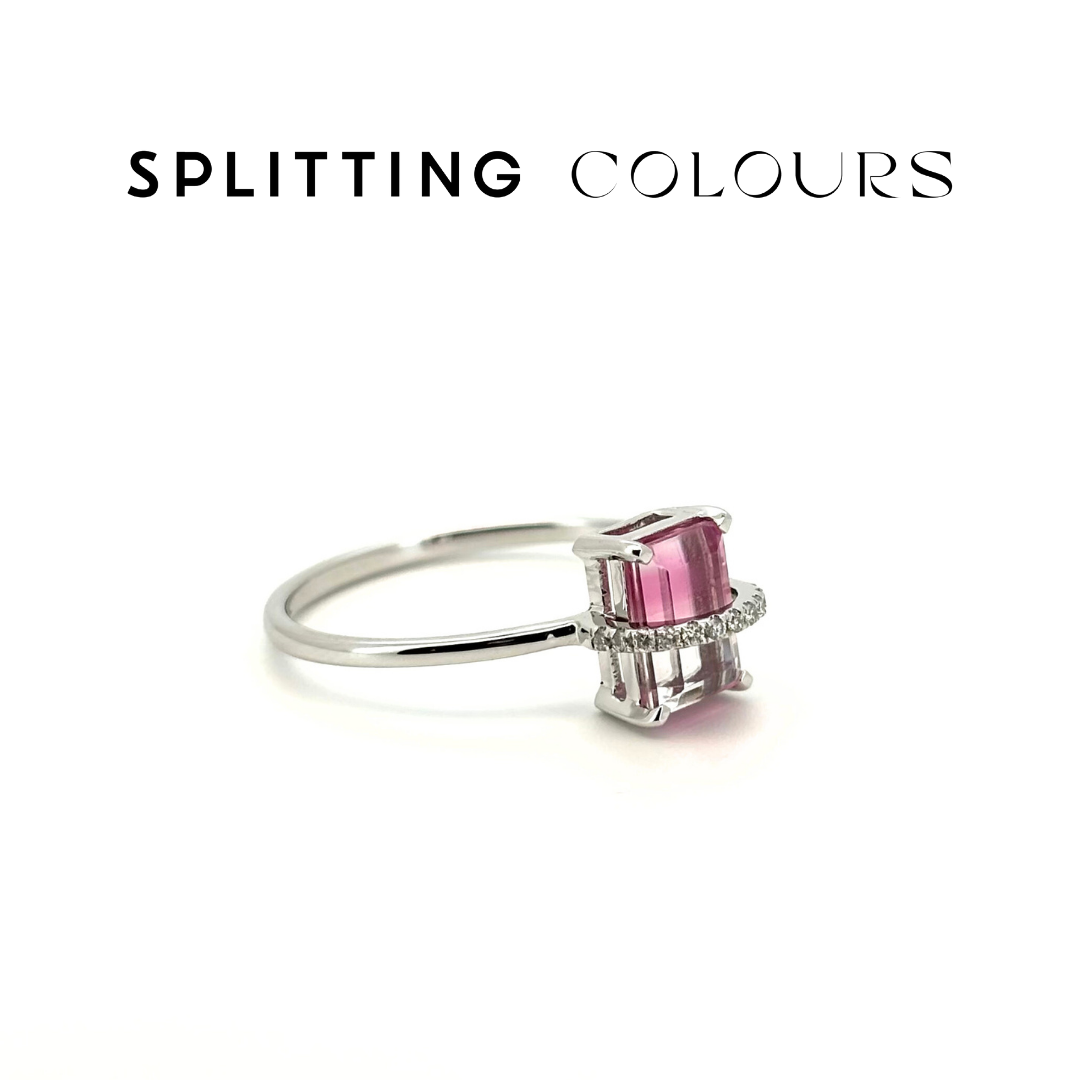 The Traverse Ring - 1.10ct Rosa Pink Gradient Tourmaline