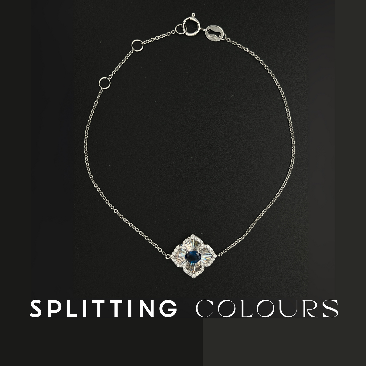Golden Prism - Blossom Sapphire/ Diamonds Bracelet