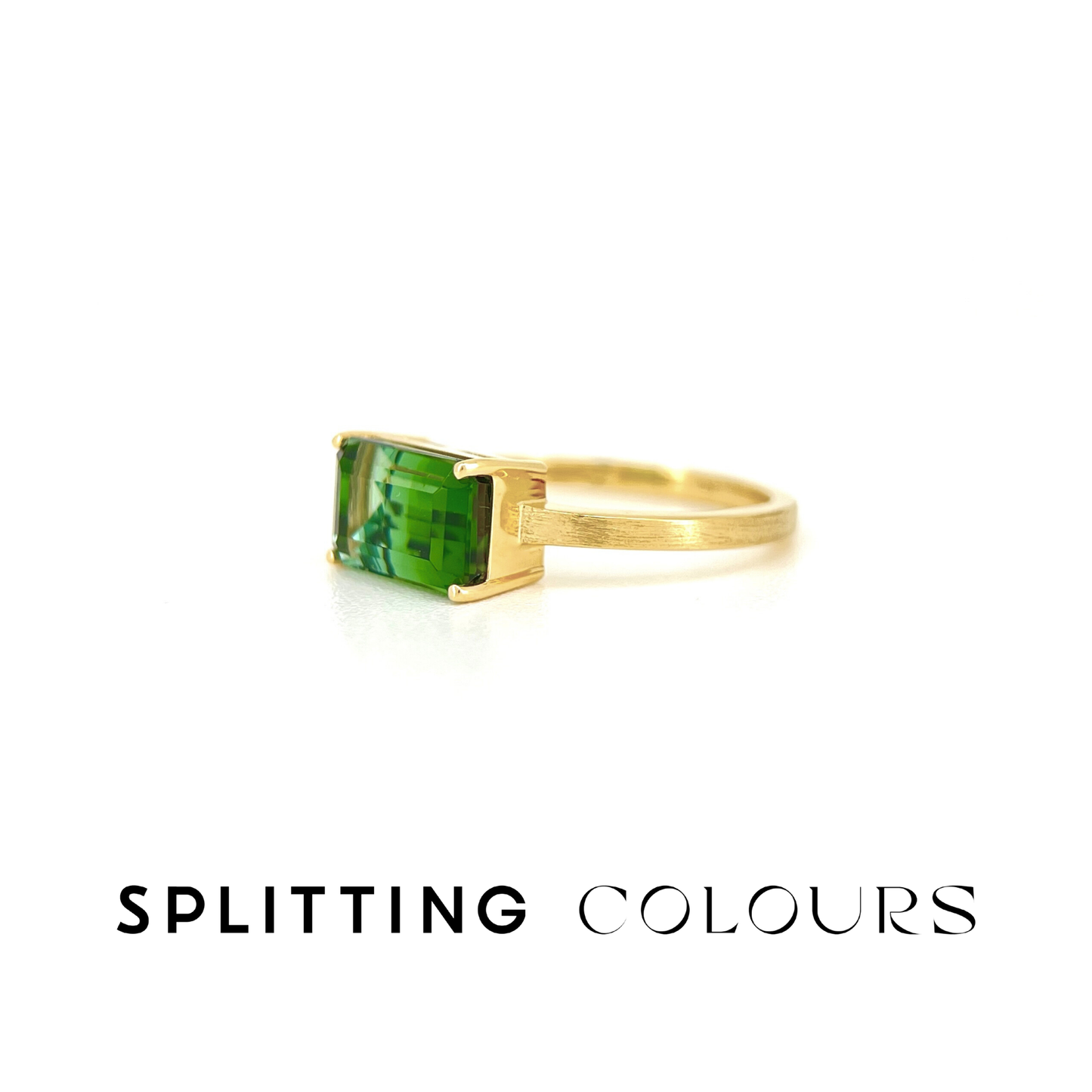 The Classic Ring - 2.43ct Summer Sky & Forest Green Tourmaline