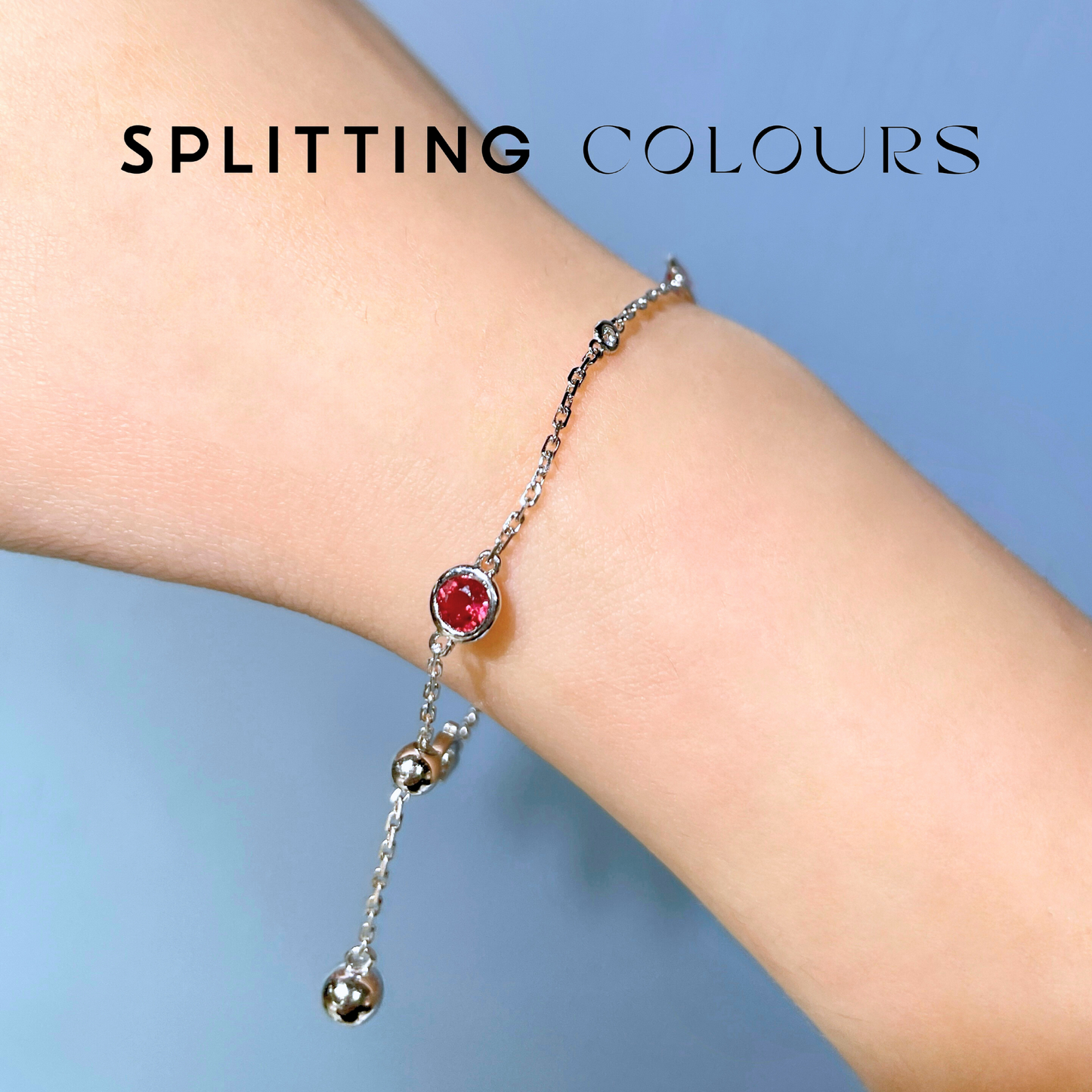 The Twinkle Bracelet with Diamonds - Multi-Colour Tourmalines