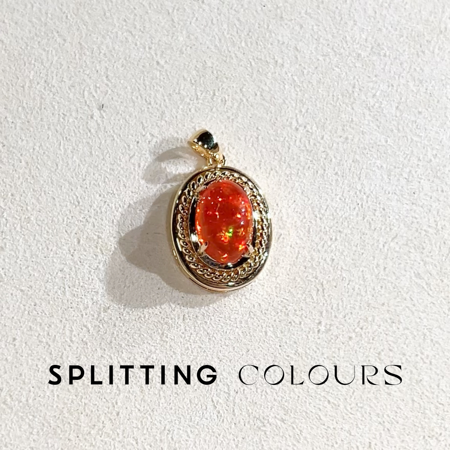 Beyond Tourmalines - 1.92ct Mexican Fire Opal Pendant