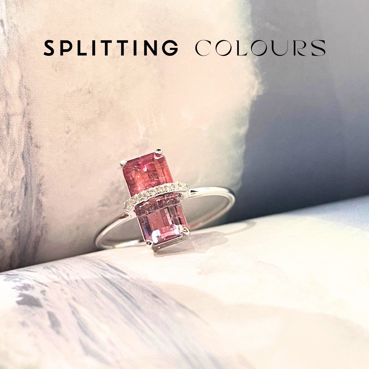 The Traverse Ring - 1.50ct Violet & Pink Tourmaline