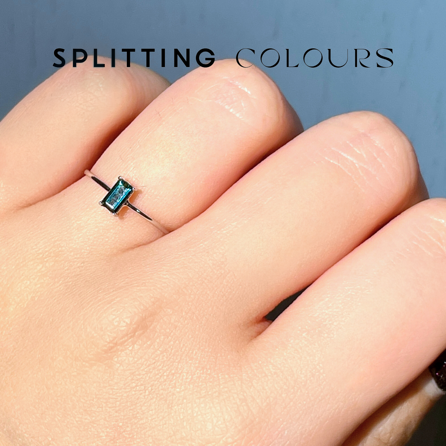 The Petite Ring - 0.32ct Indicolite Tourmaline
