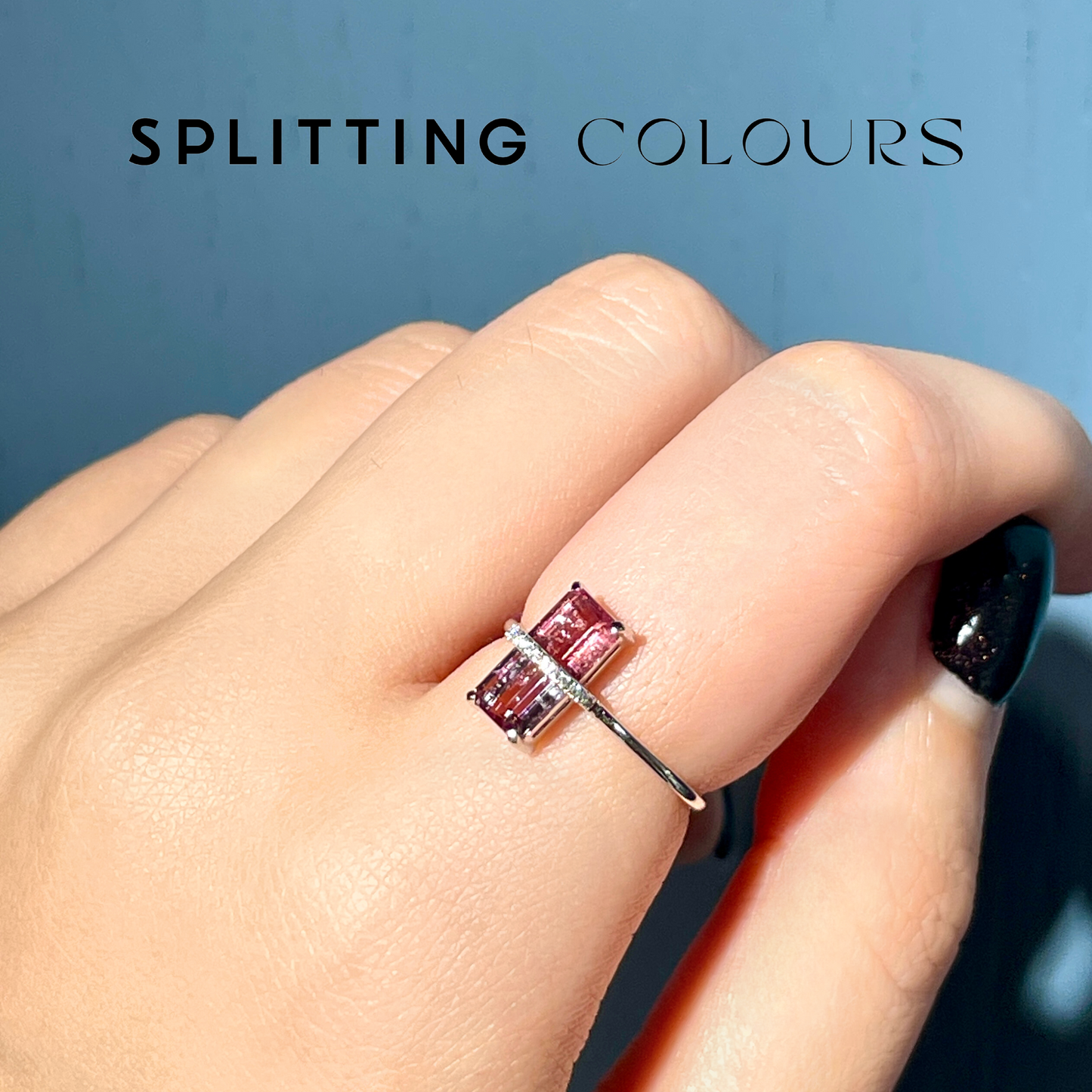 The Traverse Ring - 1.50ct Violet & Pink Tourmaline