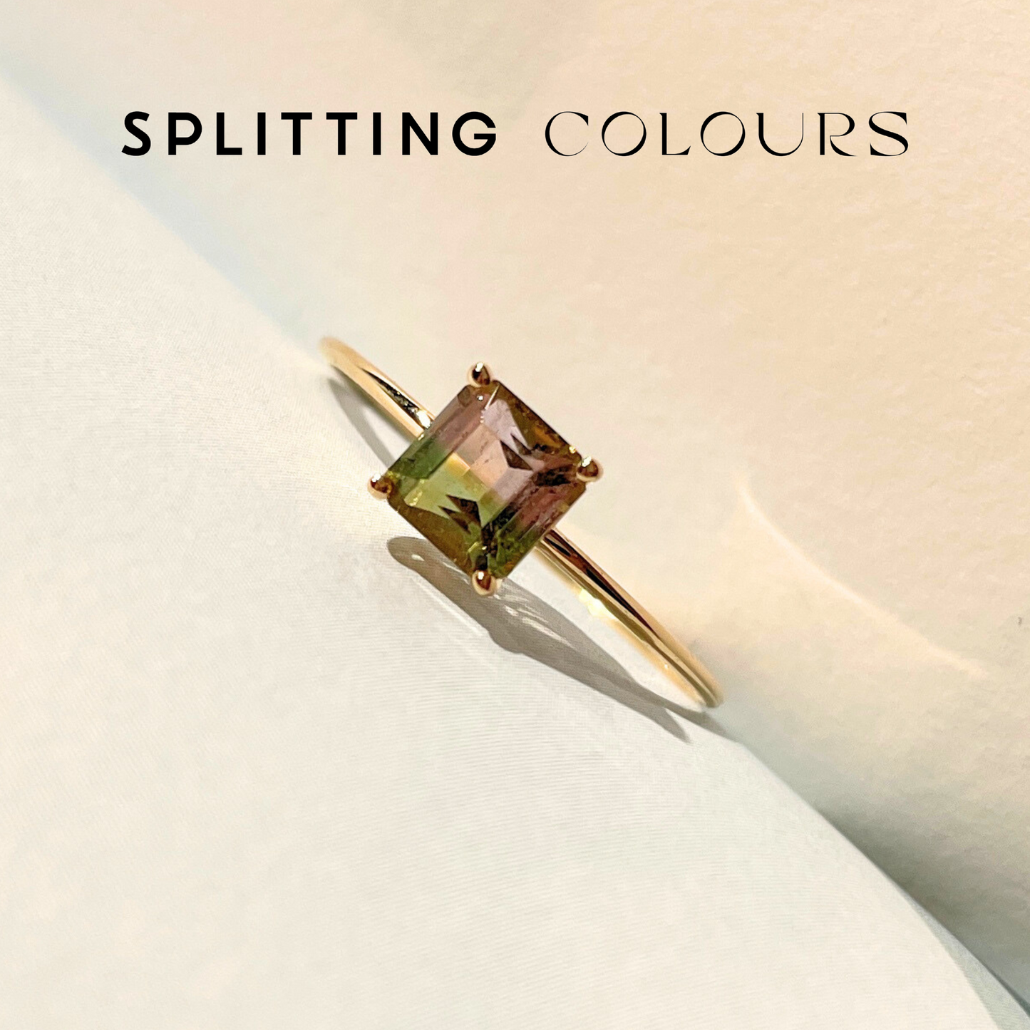 The Petite Ring - 0.66ct Watermelon Tourmaline