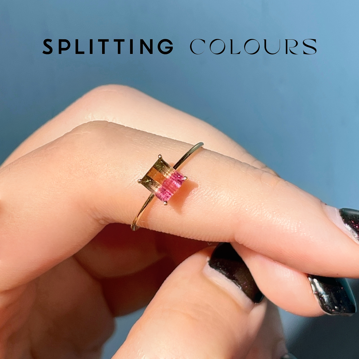 The Petite Ring - 0.79ct Watermelon Tourmaline