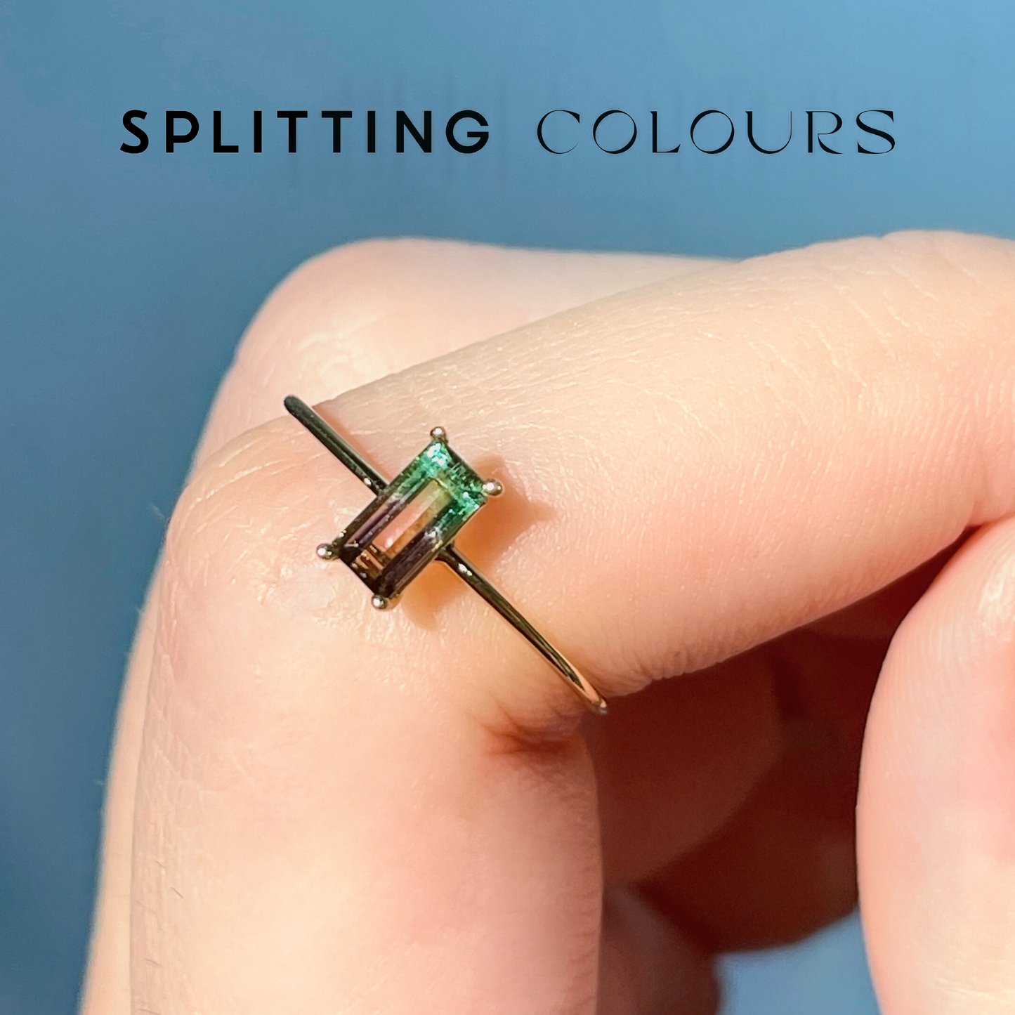 The Petite Ring - 0.32ct Watermelon Tourmaline