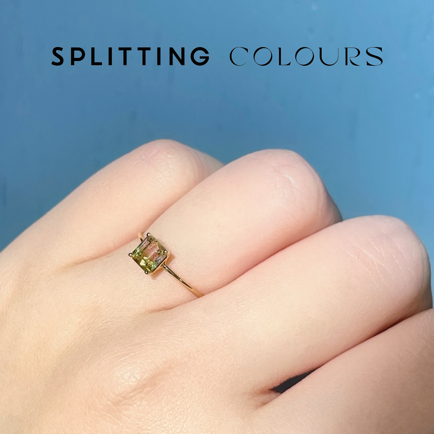 The Petite Ring - 0.66ct Watermelon Tourmaline
