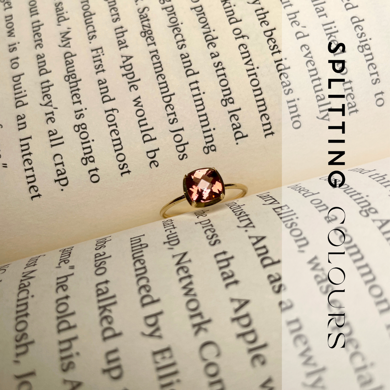 The Mono Stackable Ring - 0.90ct Peachy Pink Tourmaline