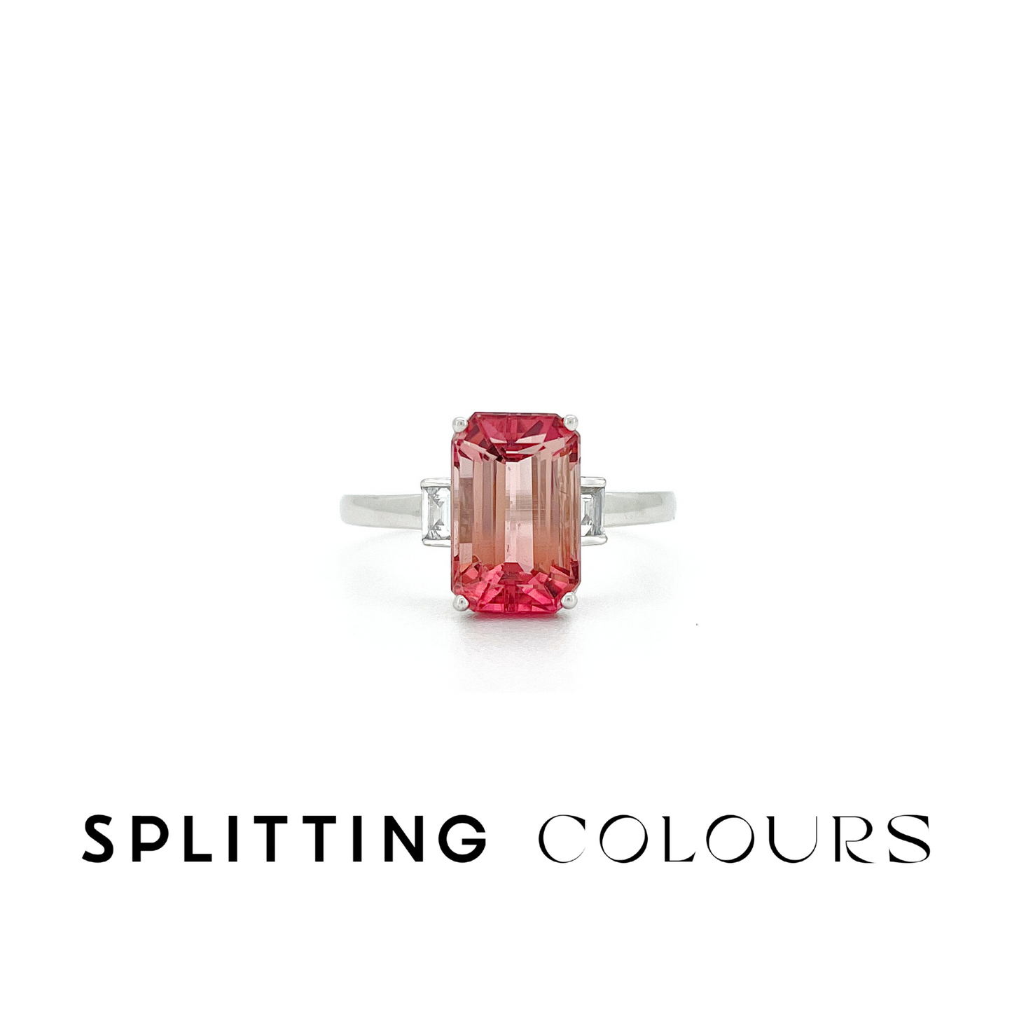 The Fusion Ring - 2.84ct Dusty Rose Gradient Tourmaline