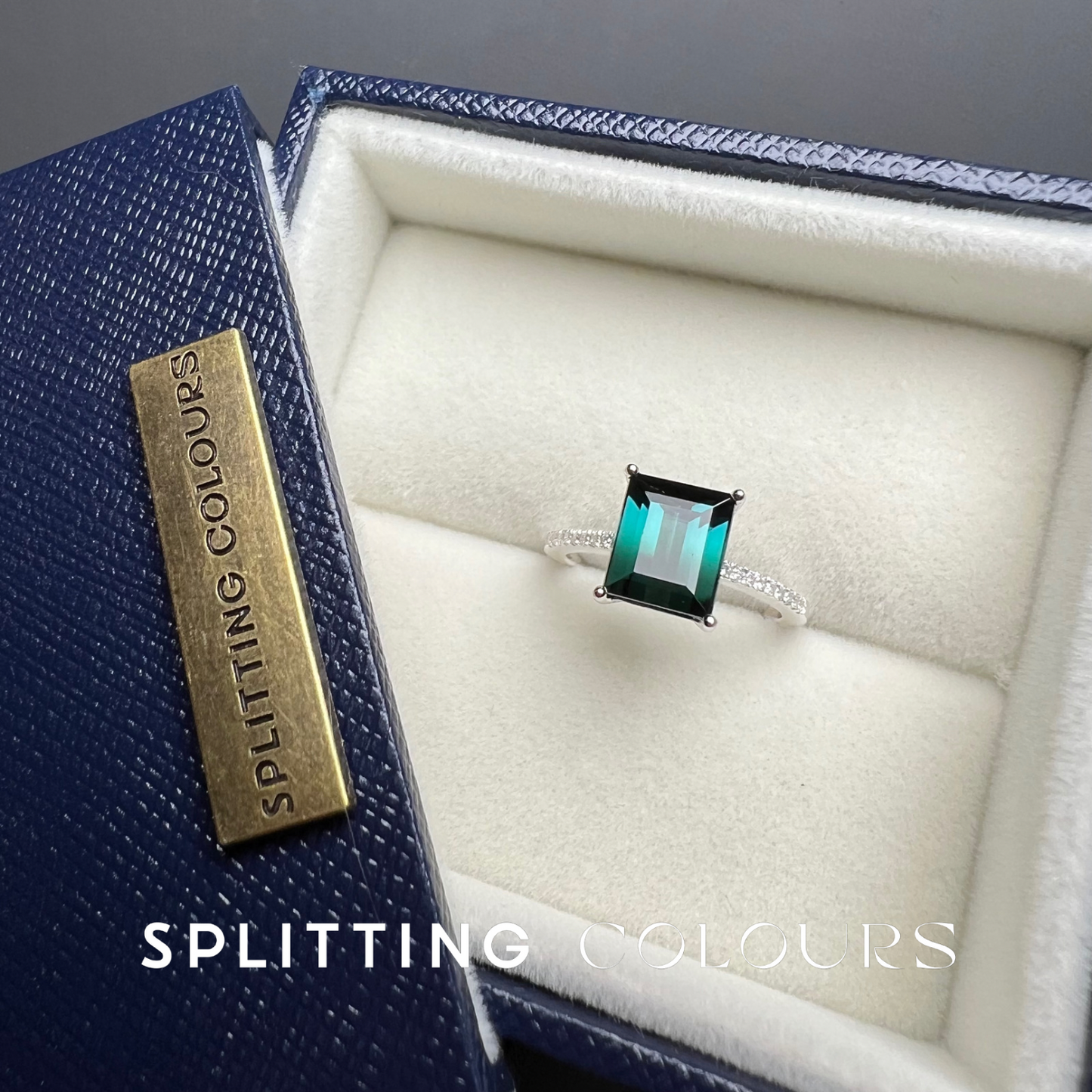 The Fusion Ring - 2.33ct Indicolite Gradient Tourmaline