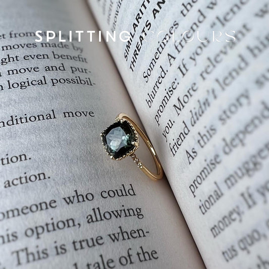 The Mono Ring - 1.94ct Dark Olive Tourmaline
