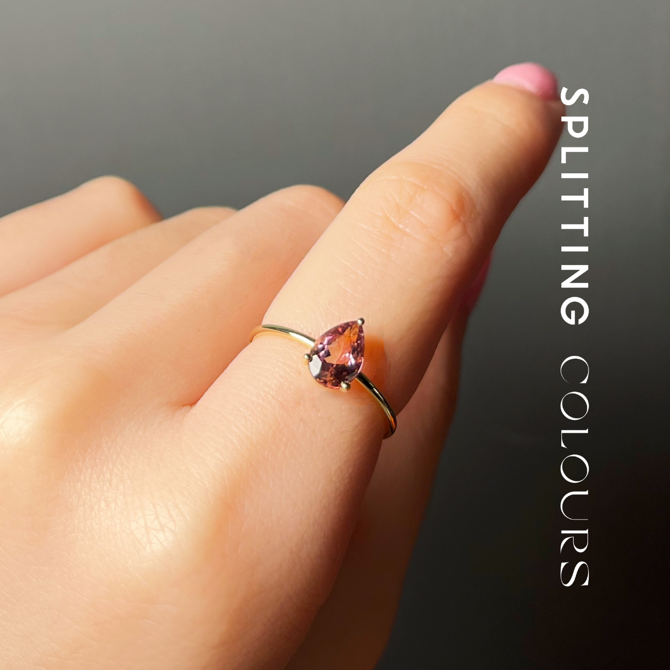 The Petite Ring – 0.99ct Soft Pink Tourmaline