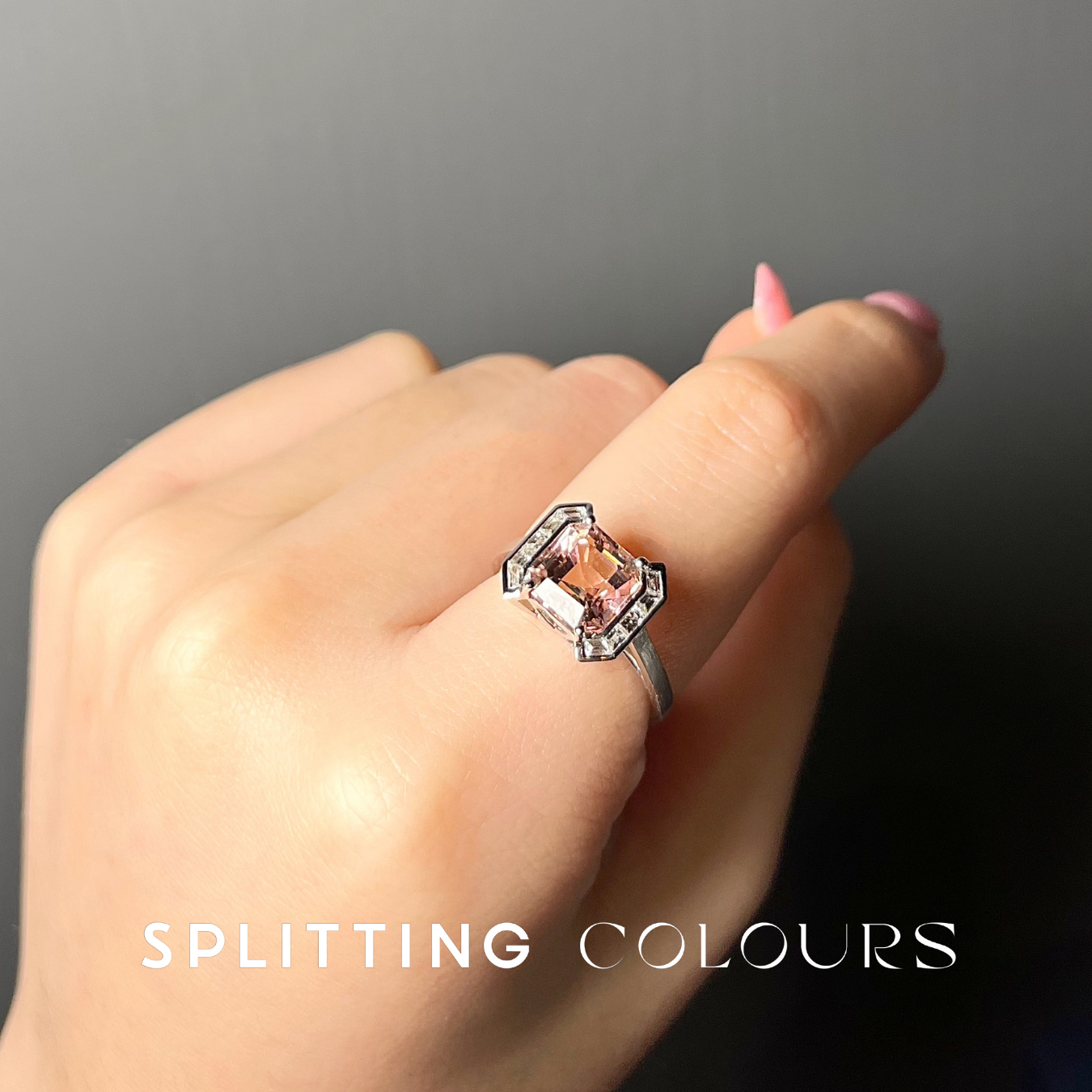 The Bracket Ring – 2.63ct Baby Pink Tourmaline