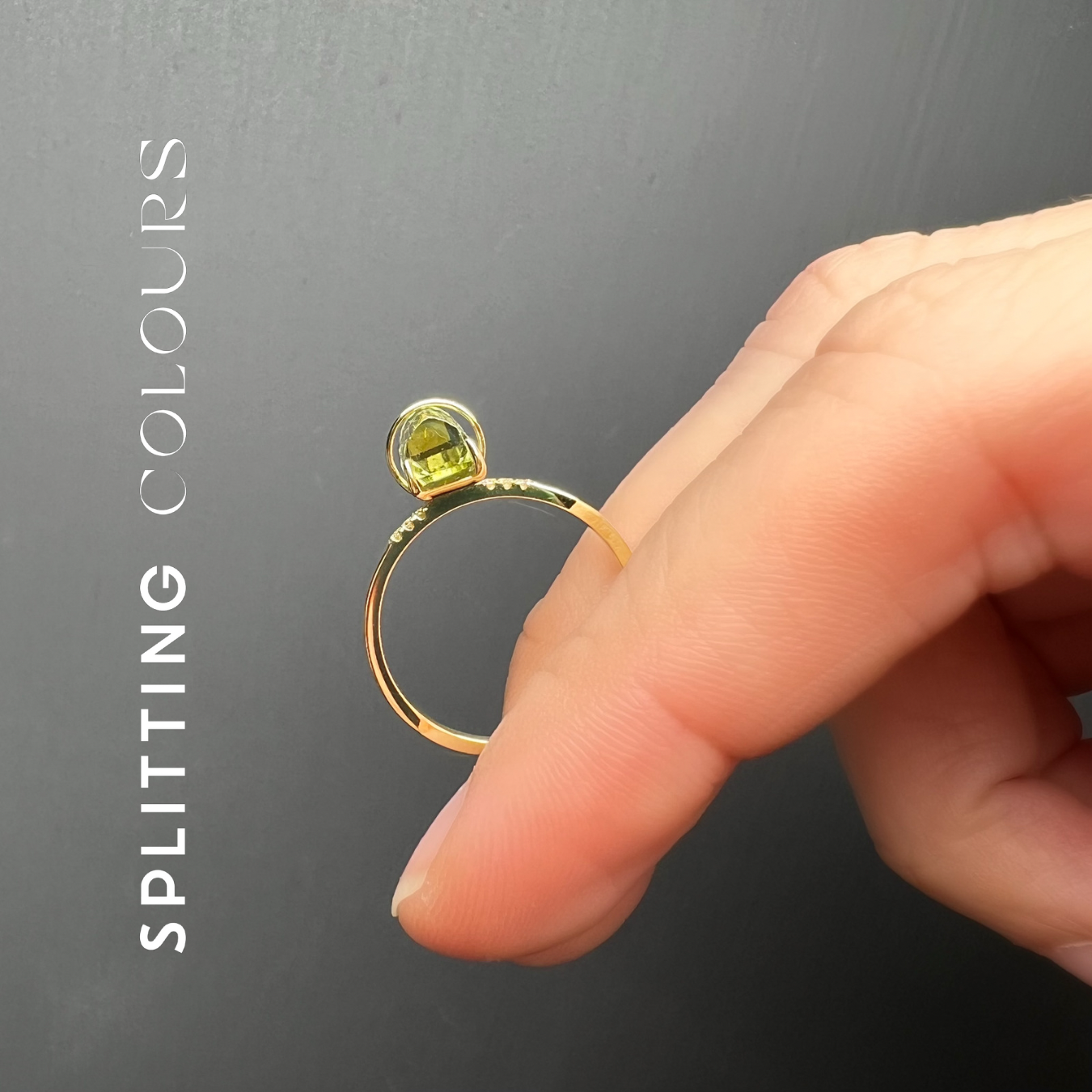 The Traverse Ring - 1.95ct Lemon & Lime Tourmaline