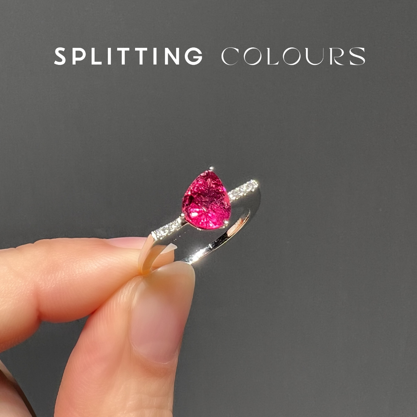 The Flat Corner Ring – 1.31ct Rubellite Tourmaline