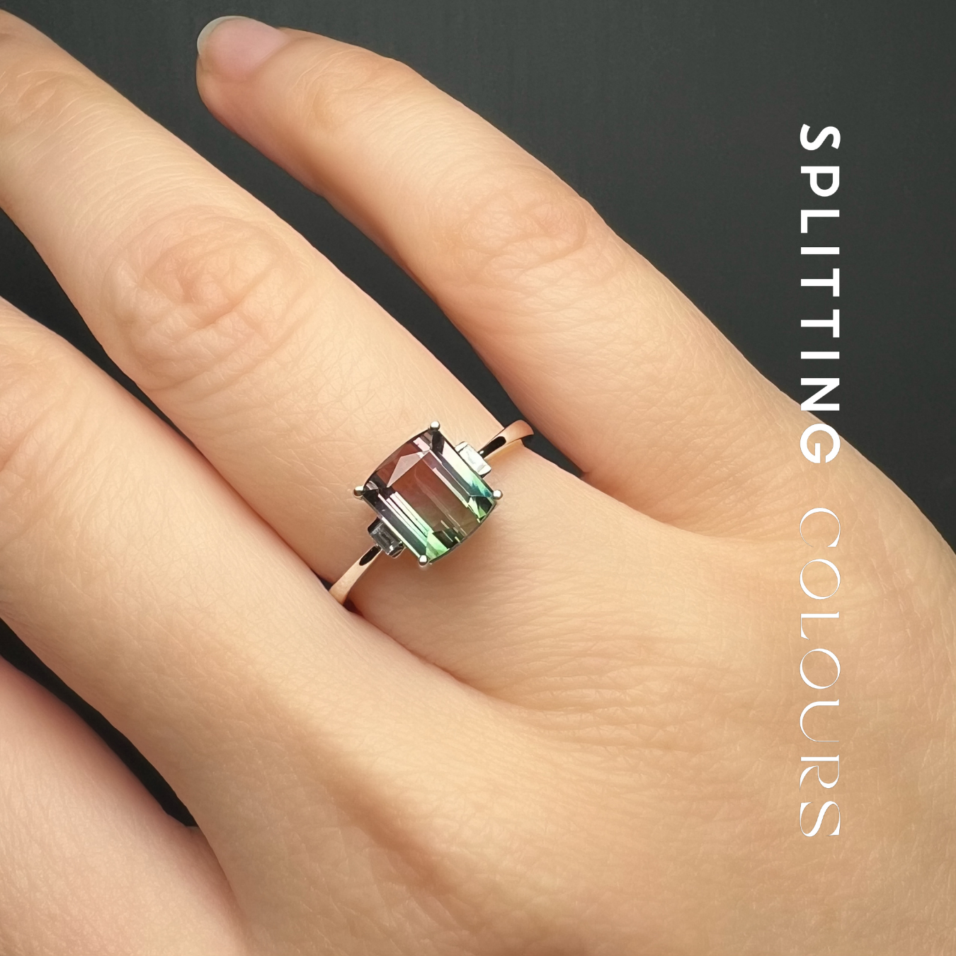 The Fusion Ring - 1.94ct Watermelon Tourmaline