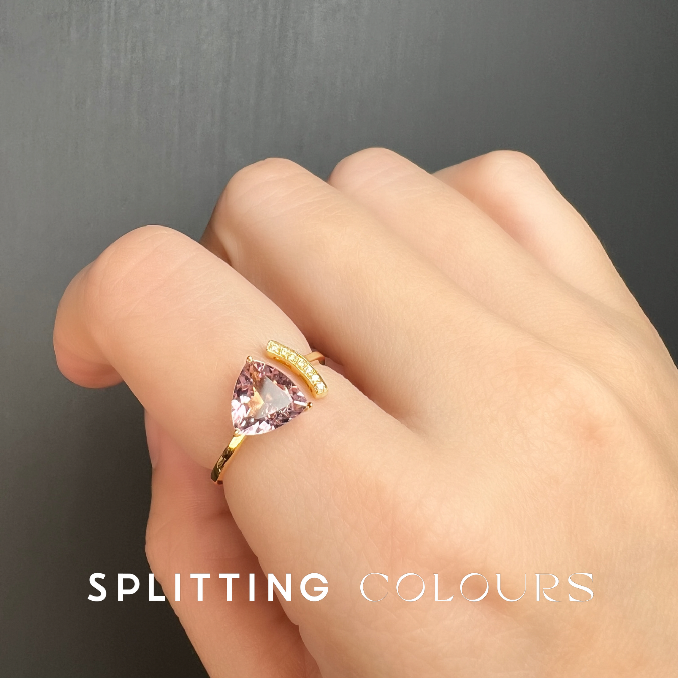 The Satellite Ring - 1.16ct Primrose Pink Tourmaline