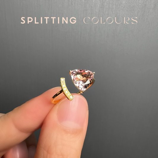 The Satellite Ring - 1.16ct Primrose Pink Tourmaline