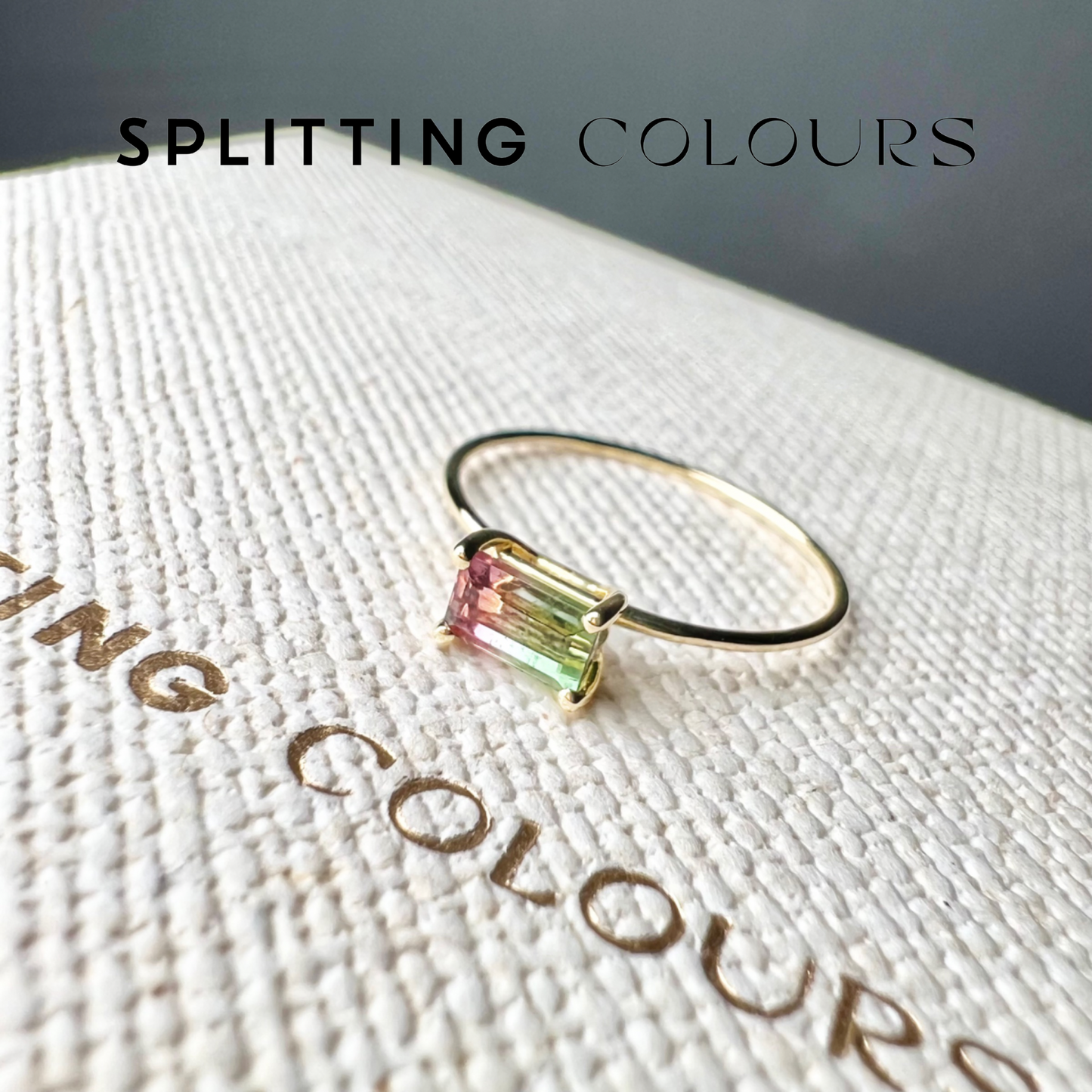 The Petite Ring - 0.41ct Watermelon Tourmaline