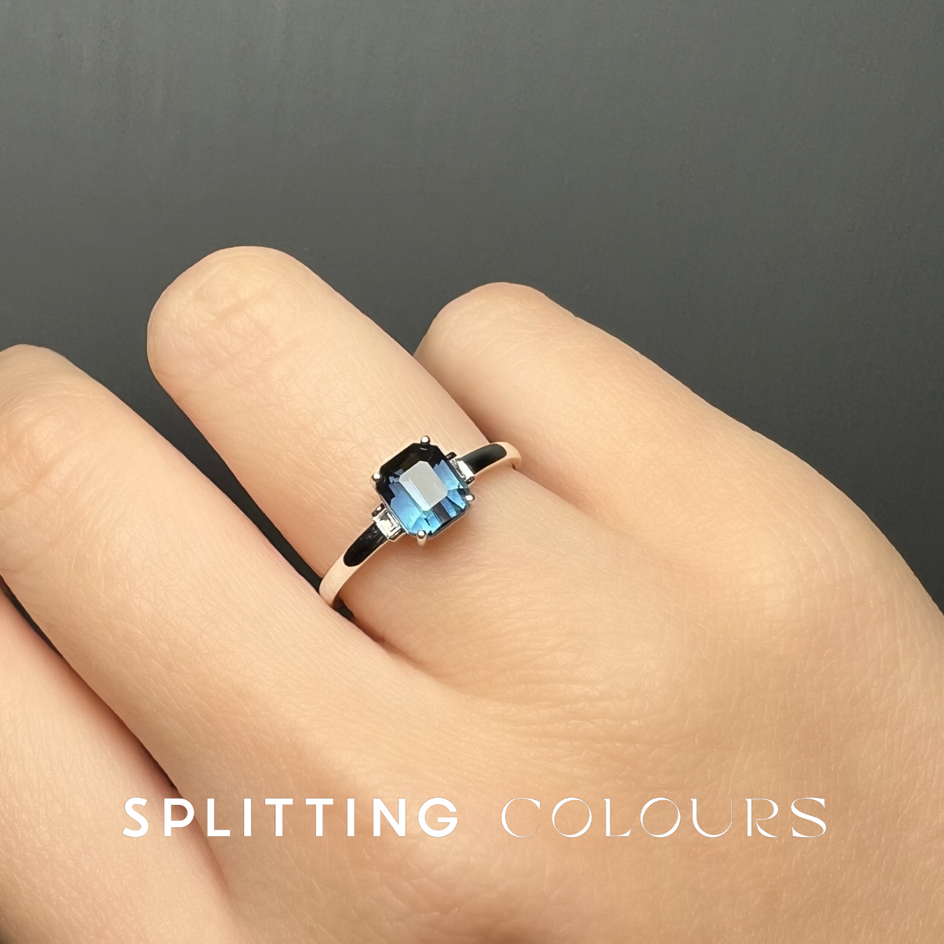The Fusion Ring - 1.08ct Indicolite Gradient Tourmaline