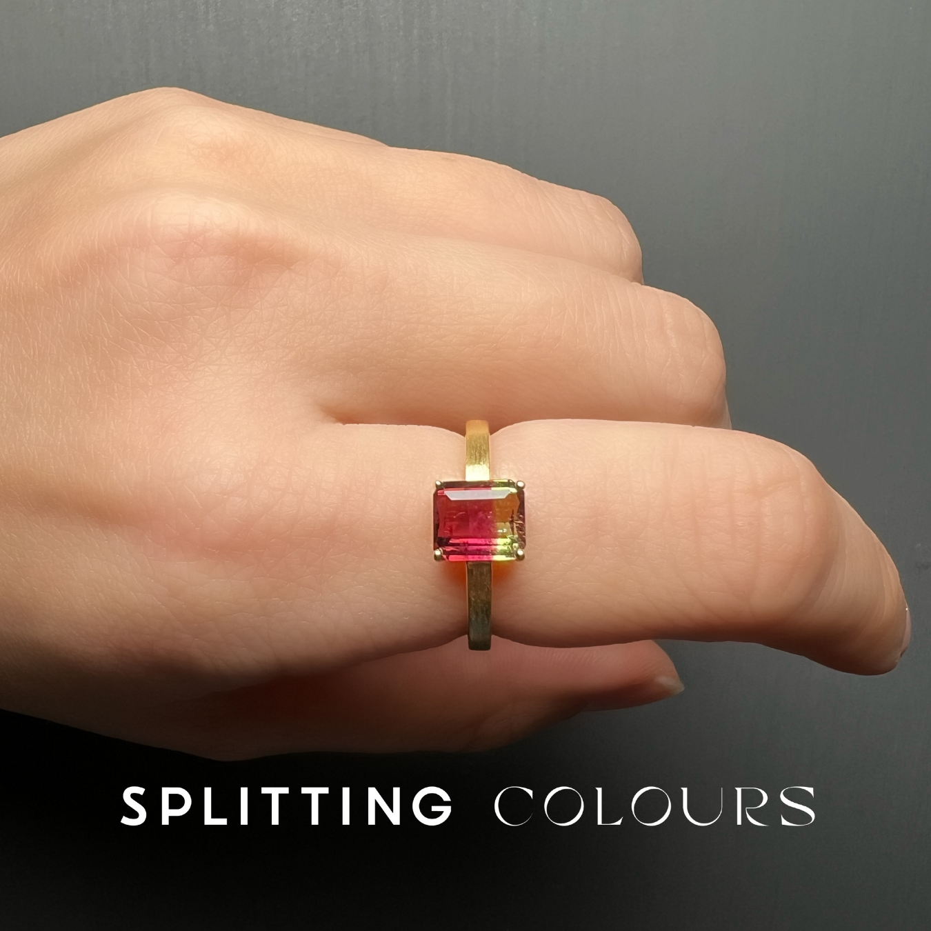 The Classic Ring - 1.26cts Watermelon Tourmaline