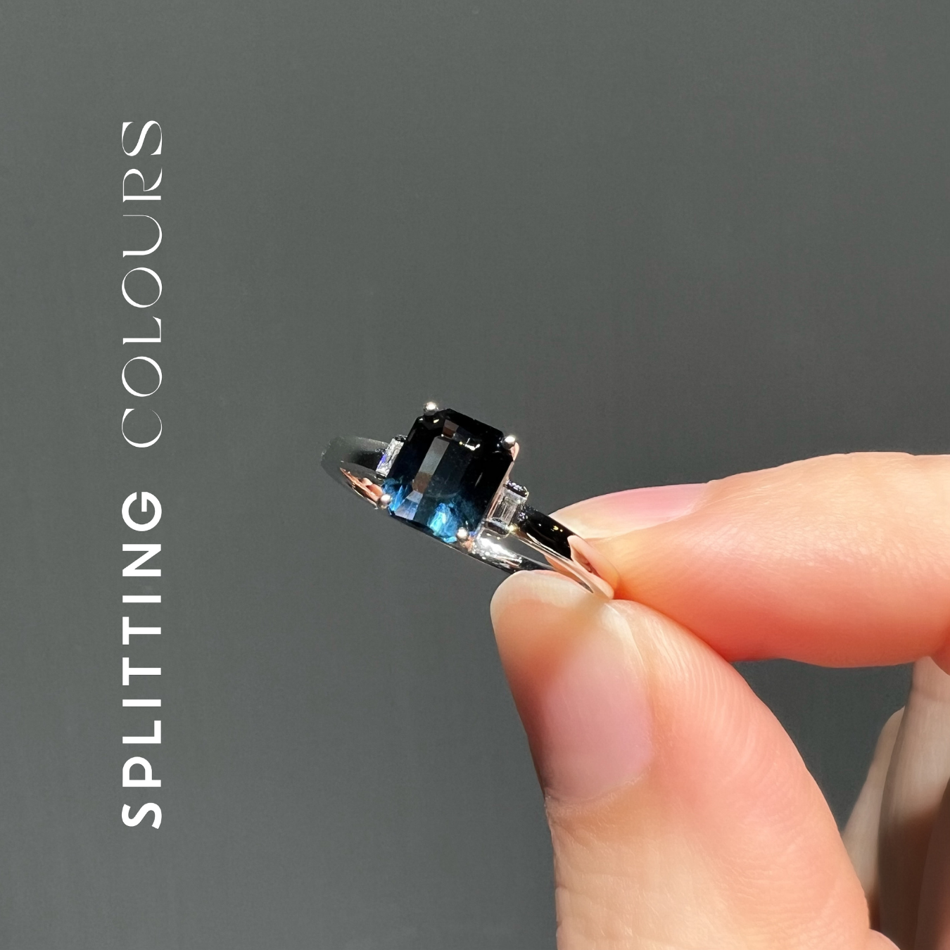 The Fusion Ring - 1.08ct Indicolite Gradient Tourmaline