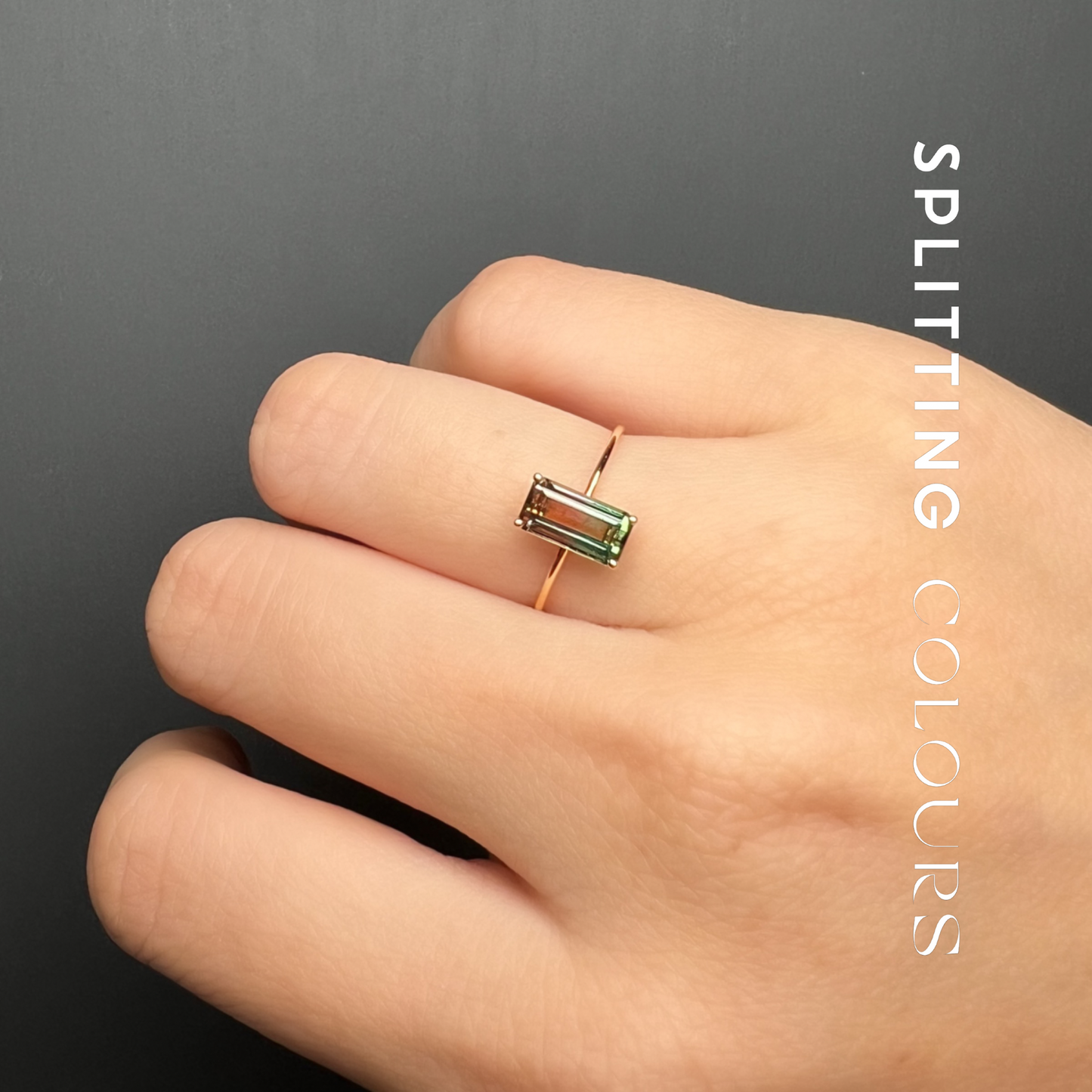 The Petite Ring - 1.02ct Watermelon Tourmaline