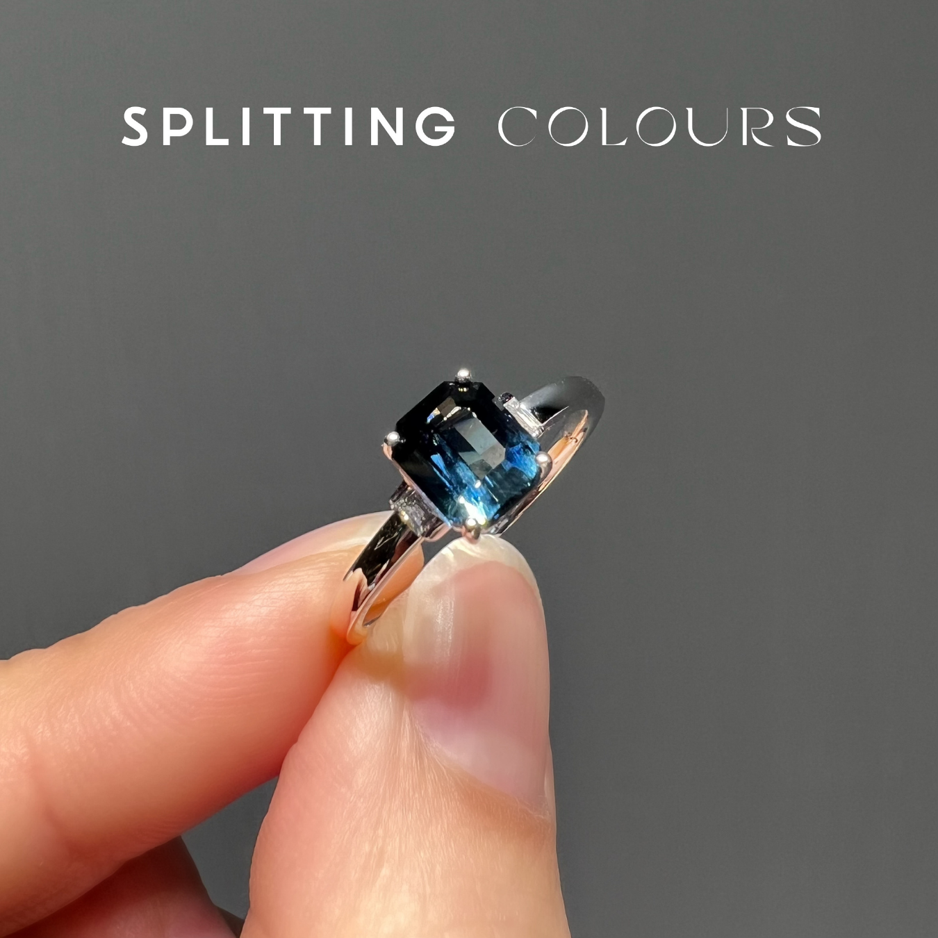 The Fusion Ring - 1.08ct Indicolite Gradient Tourmaline