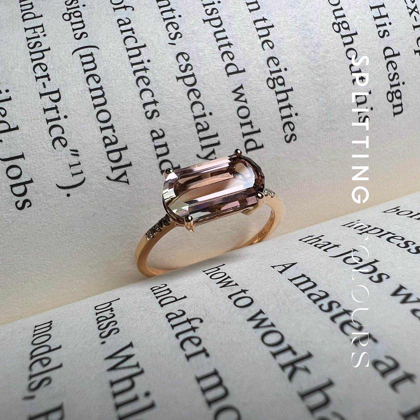 The Fusion Ring - 2.69ct Bluish Pink Gradient Tourmaline