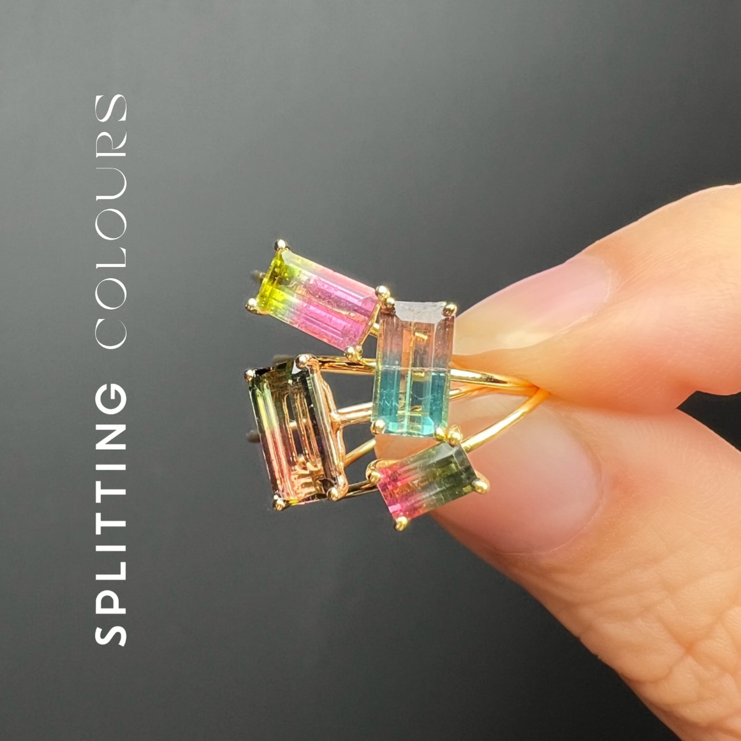 The Petite Ring - 0.49ct Watermelon Tourmaline