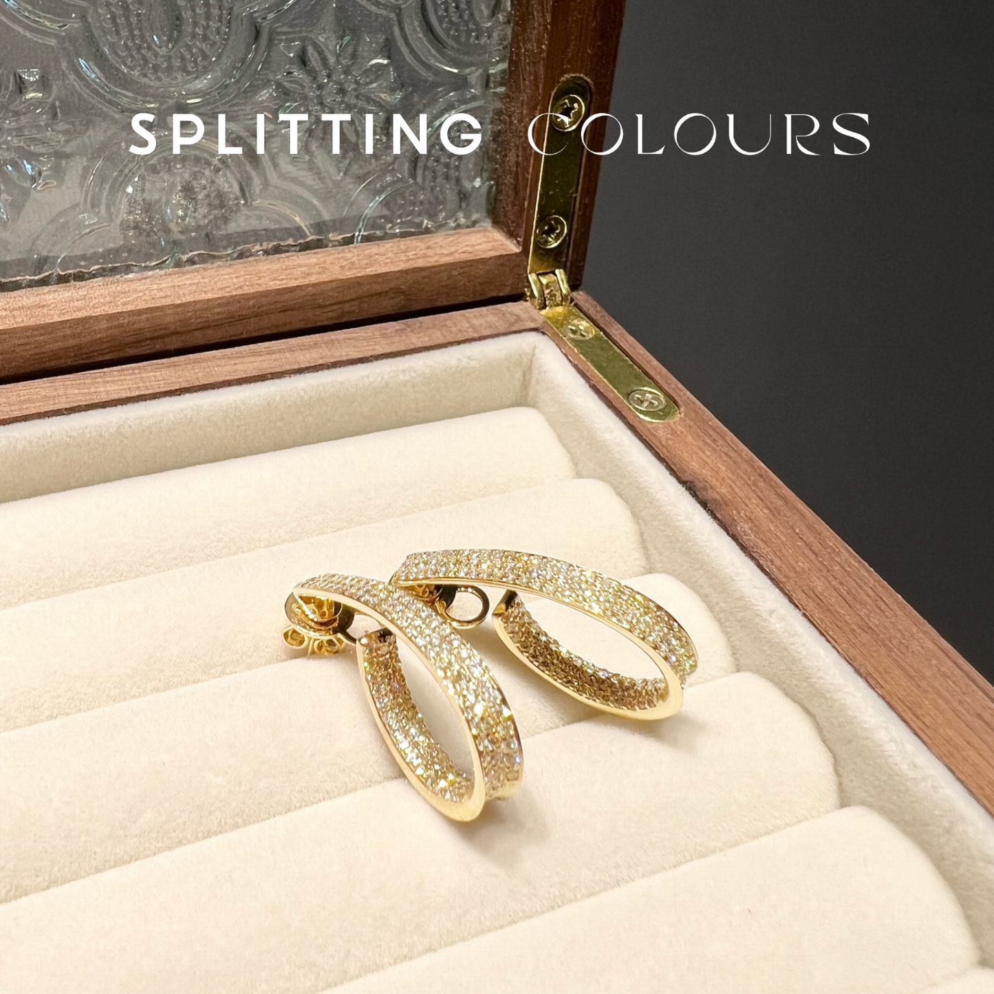 Beyond Tourmalines - 1.56ct Diamond Curl Earrings
