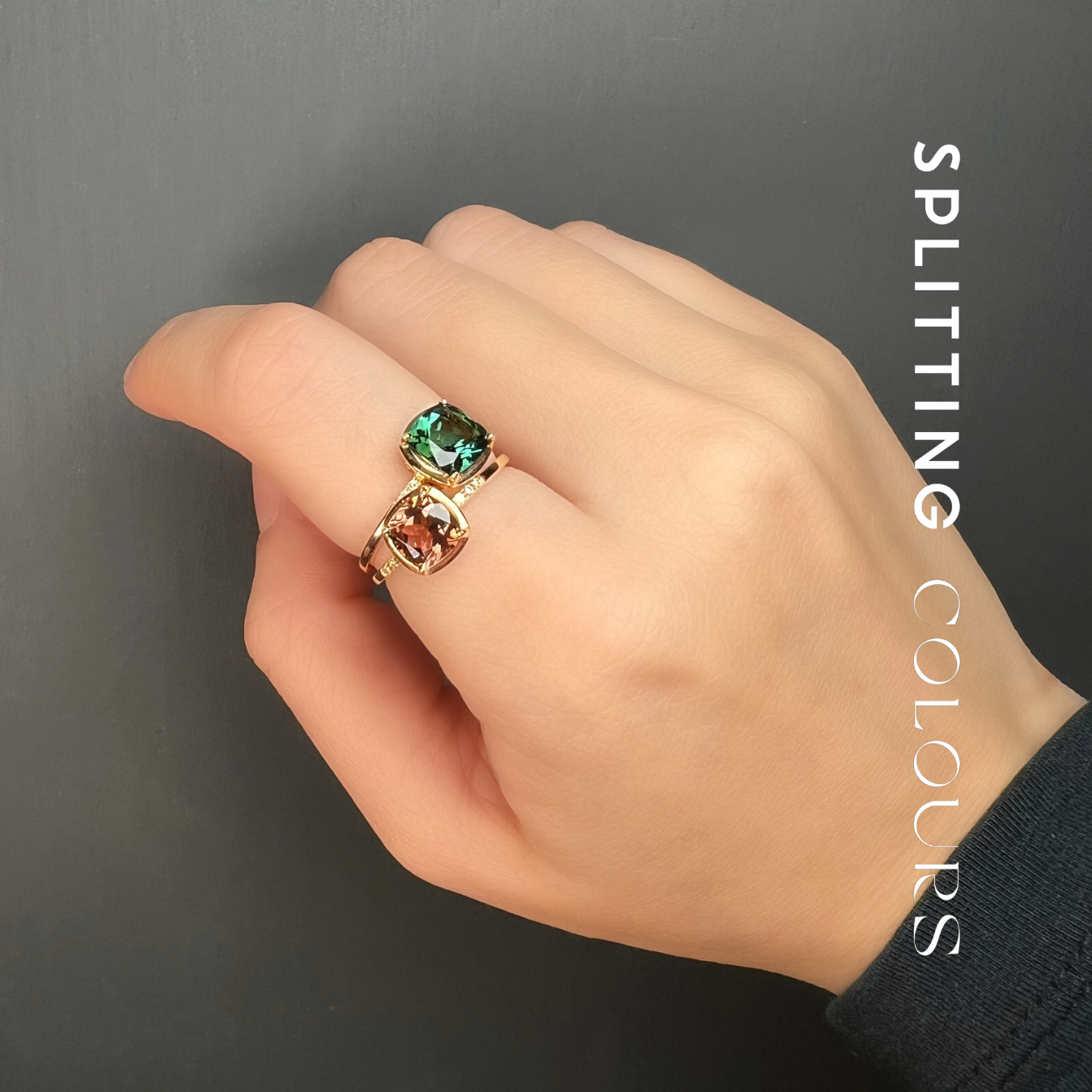 The Mono Stackable Ring - 1.18ct Peachy Pink Tourmaline