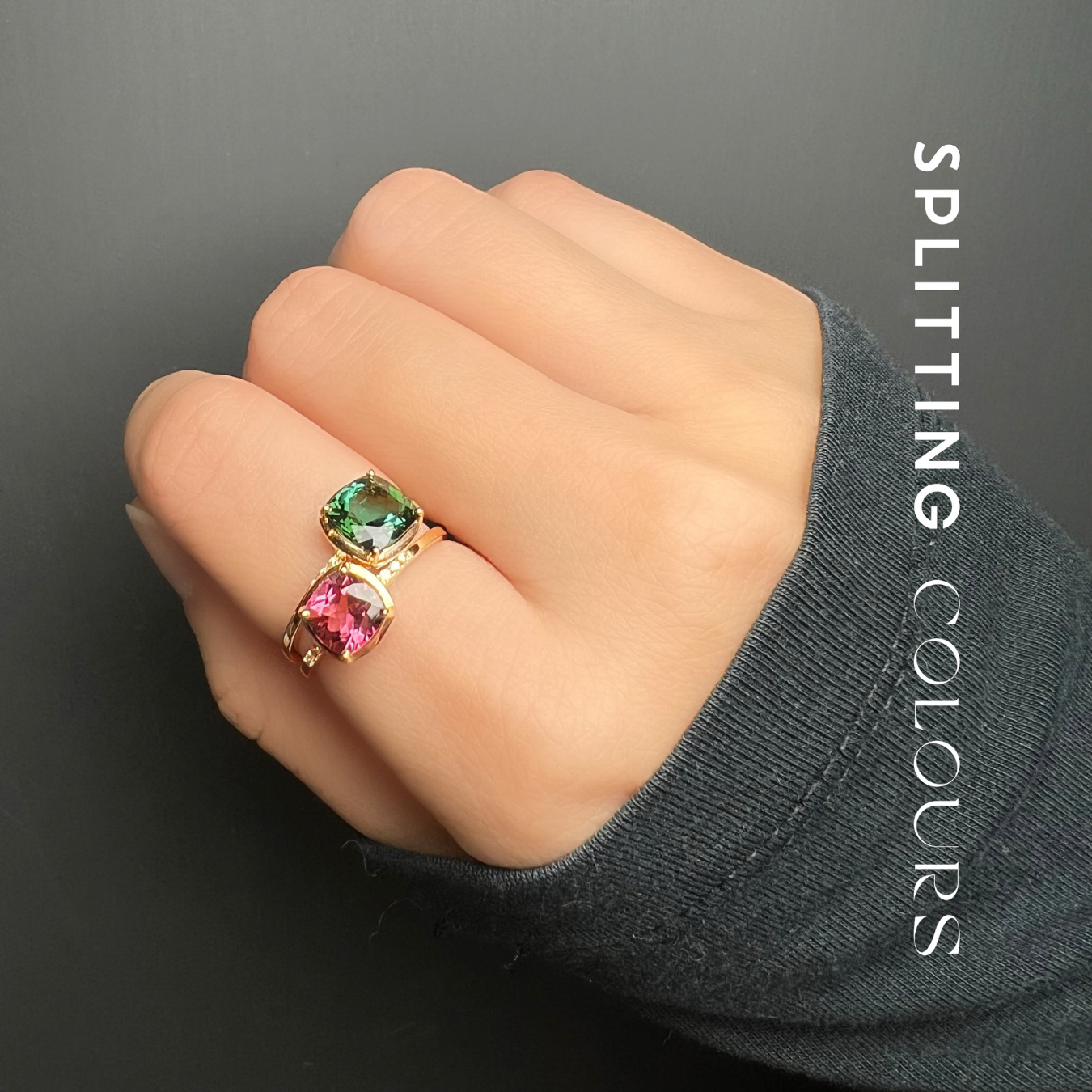 The Mono Stackable Ring - 1.16ct Strawberry Pink Tourmaline