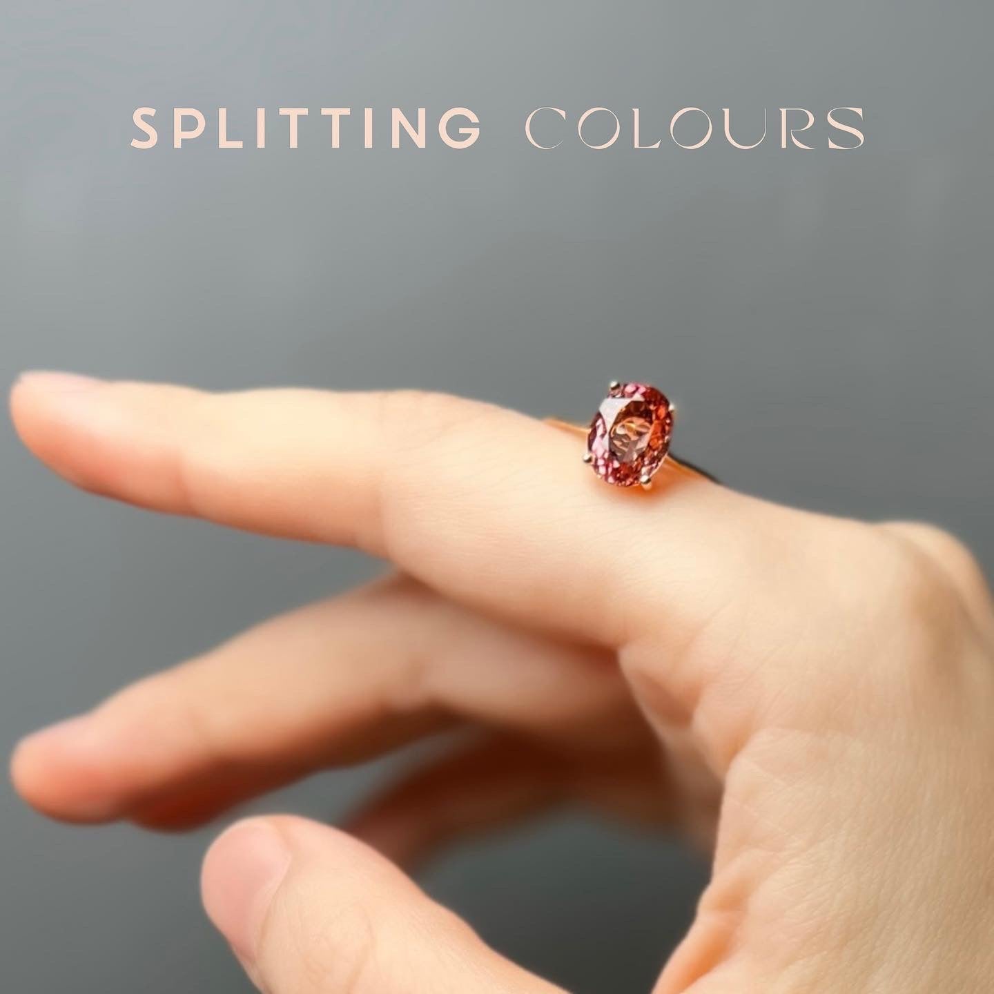 The Mono Ring - 2.29ct Sunset Tourmaline