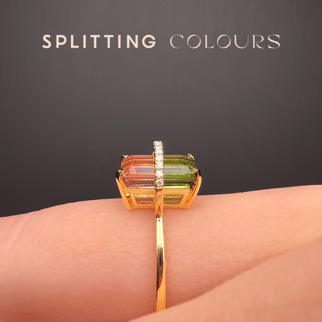 The Traverse Ring - 2.59ct Watermelon Tourmaline
