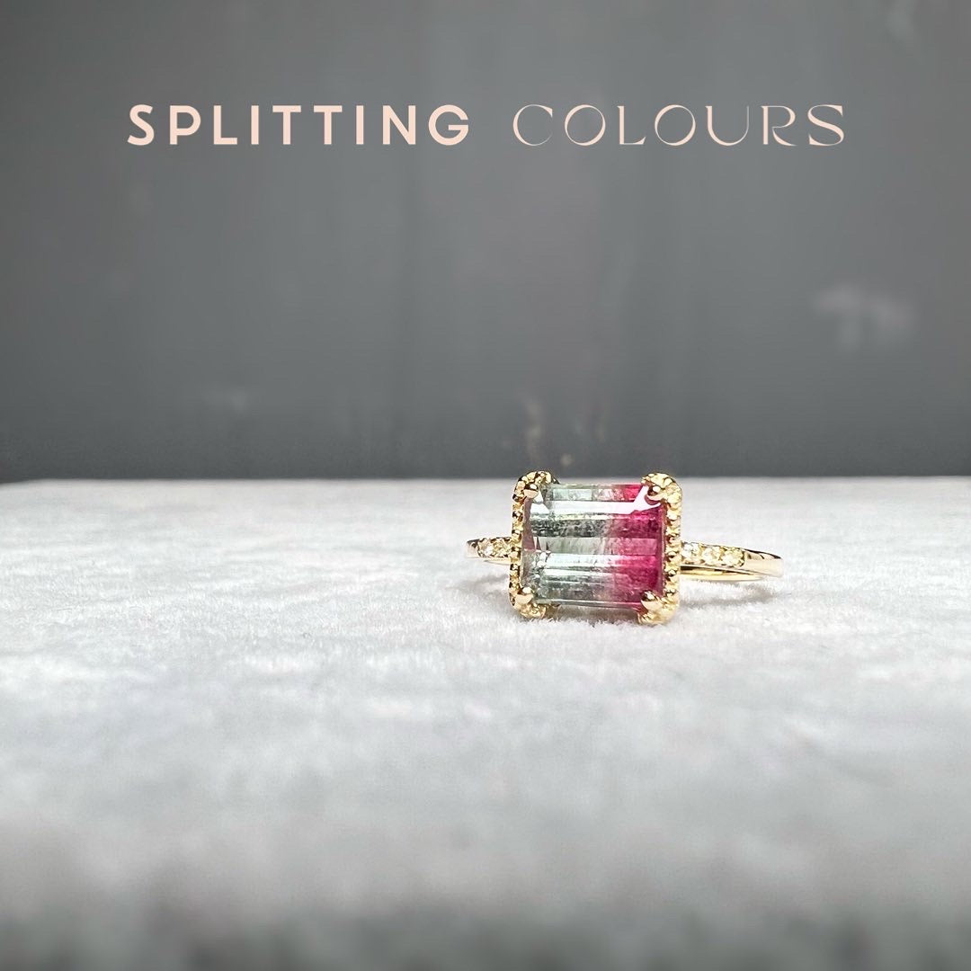 The Fusion Ring - 1.62ct Watermelon Tourmaline