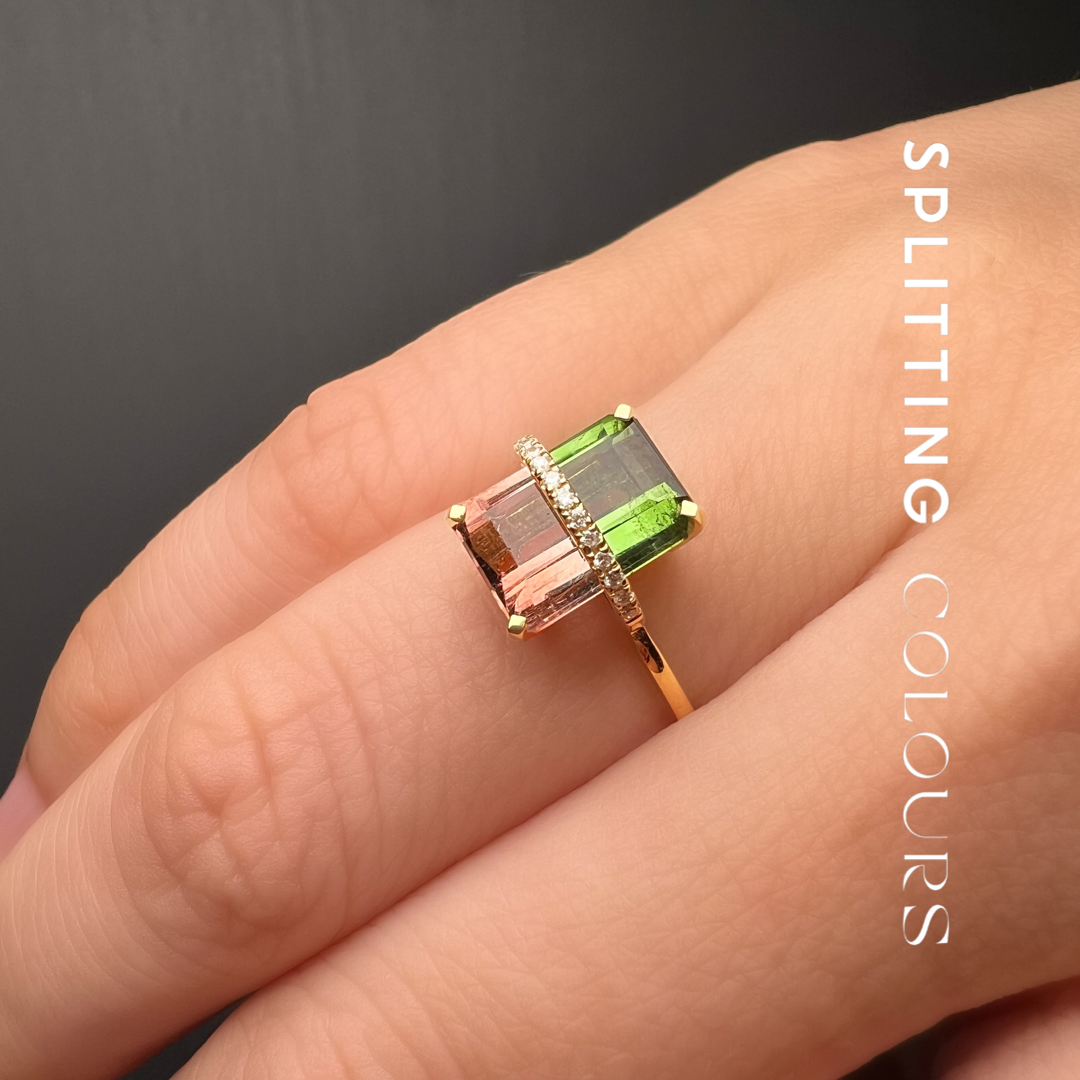 The Traverse Ring - 2.59ct Watermelon Tourmaline