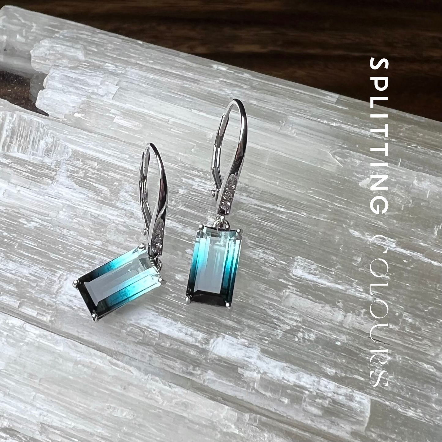 The Fusion Earrings - 3.64ct Arctic Night Tourmaline