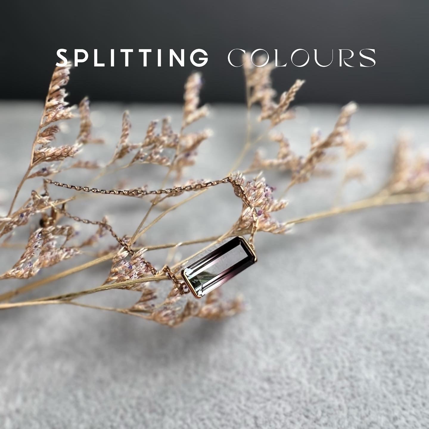 The Block Bracelet - 2.43ct Mahogany & Grey Tourmaline