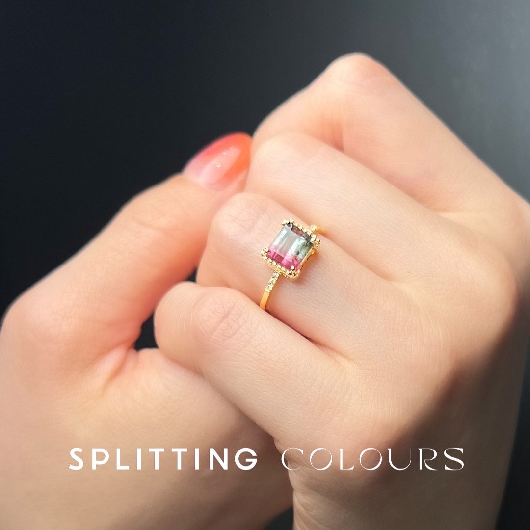 The Fusion Ring - 1.62ct Watermelon Tourmaline