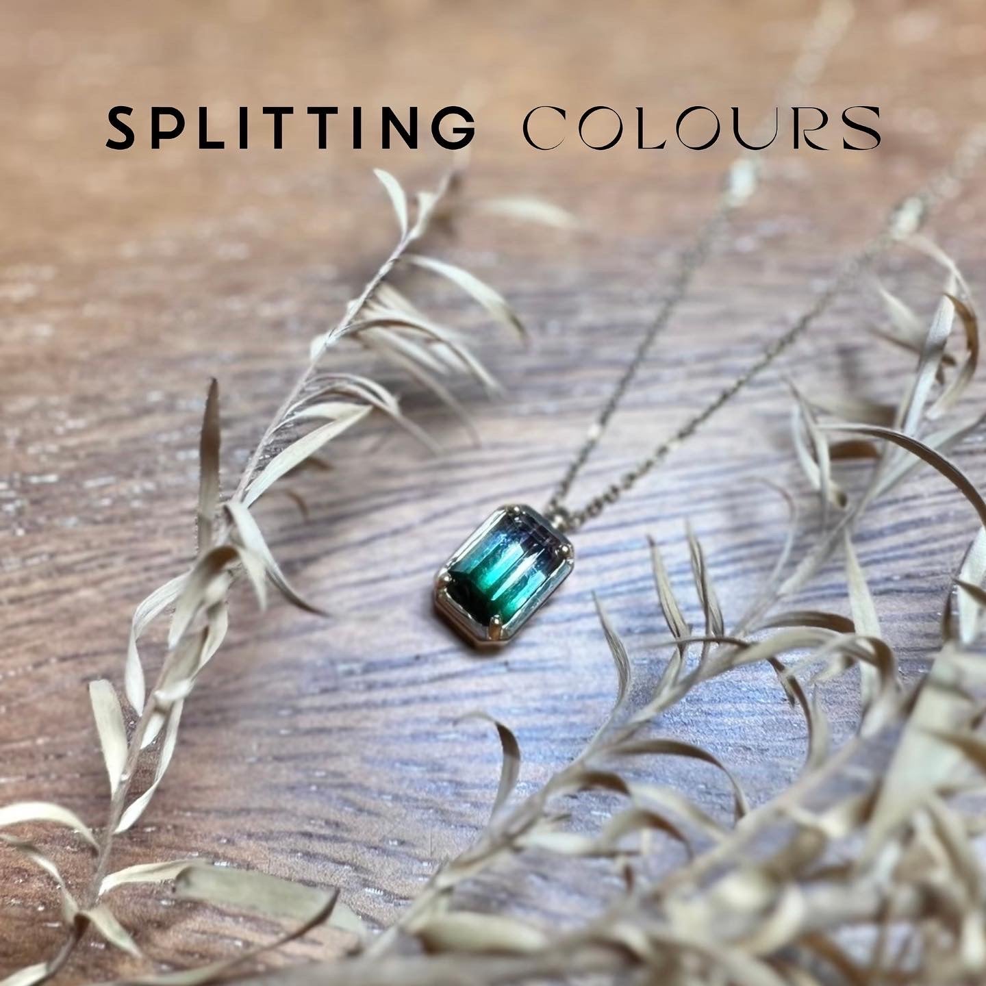 The Fusion Necklace - 1.67ct Forest Green Gradient Tourmaline