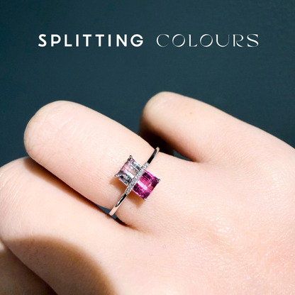 The Traverse Ring - 1.11ct Blossom Pink Gradient Tourmaline