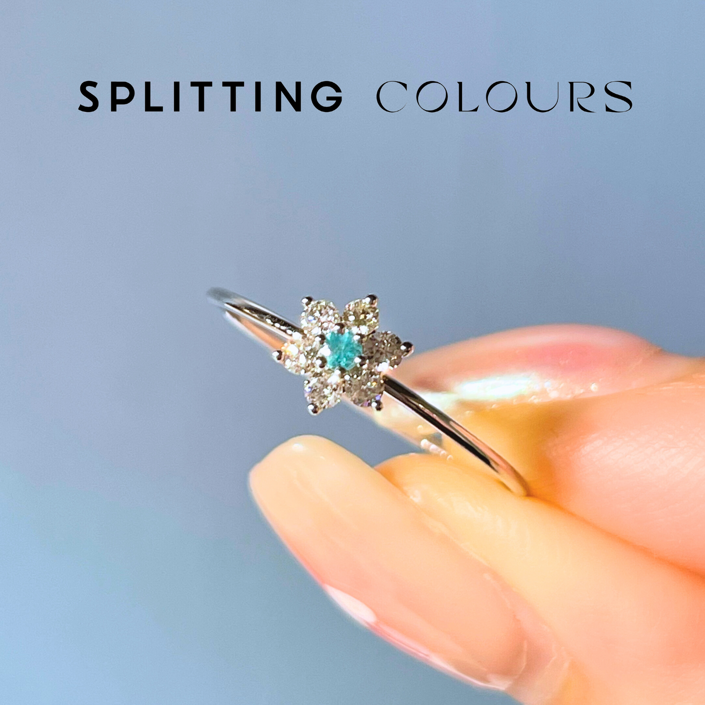 (Pre-Order Available) The Petite Ring - Brazilian Paraiba with Diamonds