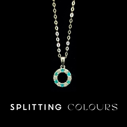 The Mono Pendant - Brazilian Paraiba 'Azure Halo' with Diamonds