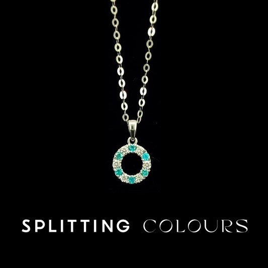 The Mono Pendant - Brazilian Paraiba 'Azure Halo' with Diamonds